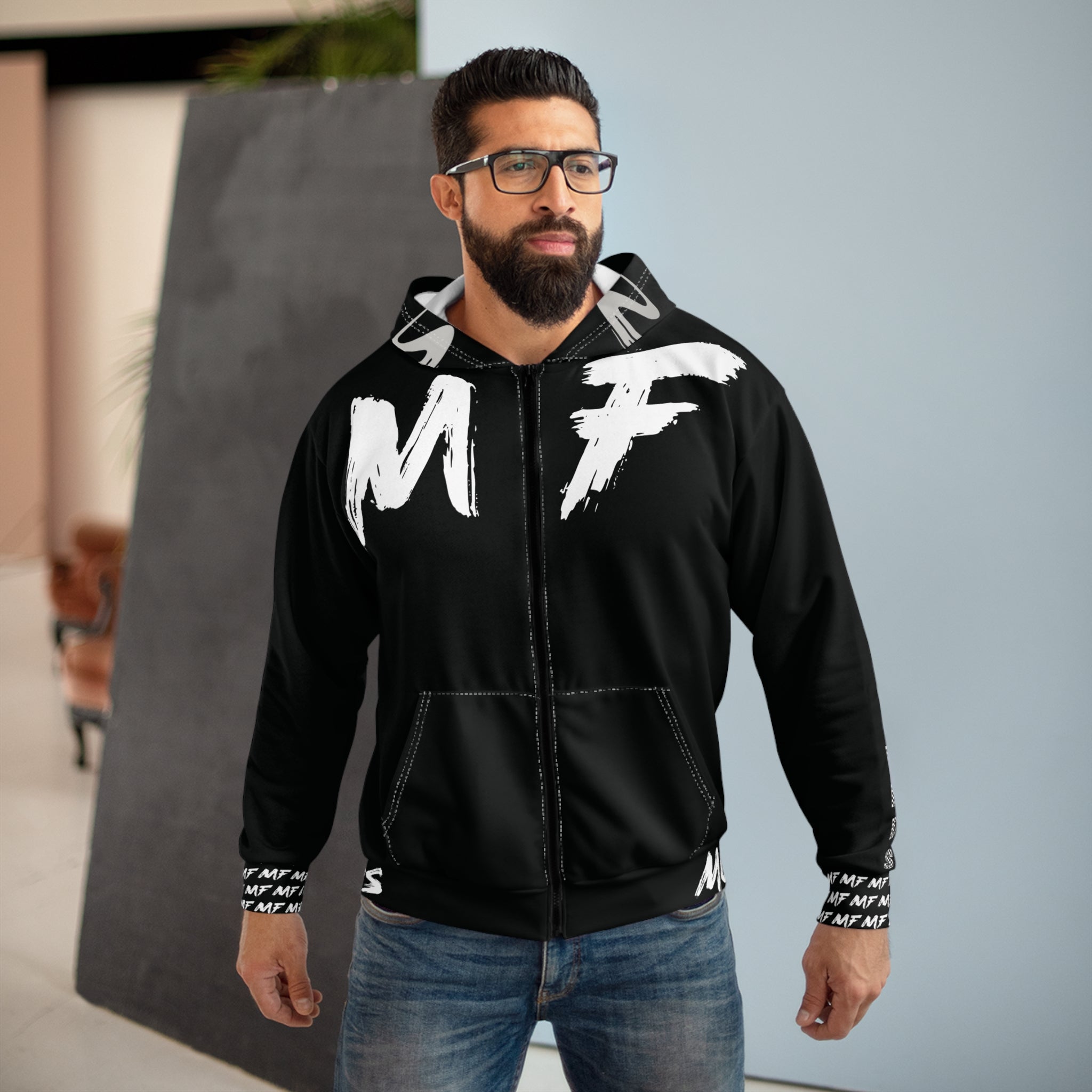 MF Custom Black Hoodie
